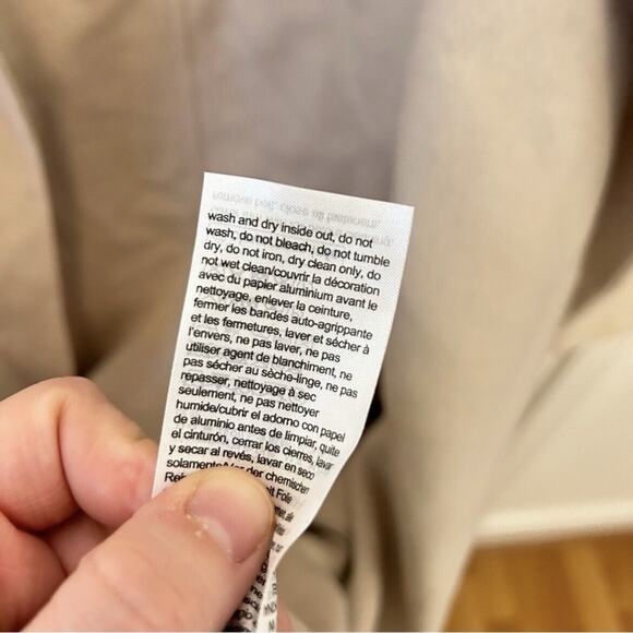 NWT $599 Calvin Klein 100% Wool Belted Long Line Wrap Winter Coat Size Large - Picture 14 of 15